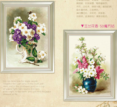 鐘愛一生ZM403鉆石十字繡 現(xiàn)代簡約花卉與機(jī)械設(shè)備的完美融合